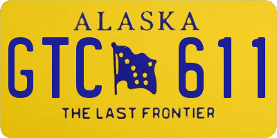 AK license plate GTC611