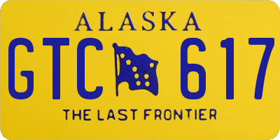 AK license plate GTC617