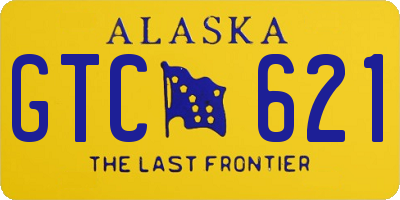 AK license plate GTC621