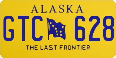 AK license plate GTC628