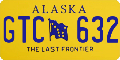 AK license plate GTC632