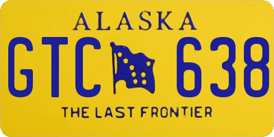 AK license plate GTC638