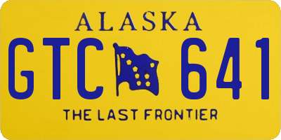 AK license plate GTC641