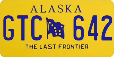 AK license plate GTC642