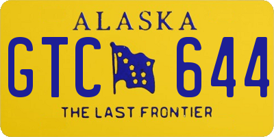 AK license plate GTC644