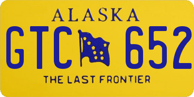 AK license plate GTC652