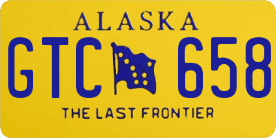 AK license plate GTC658