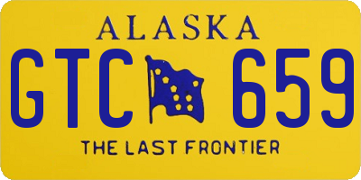 AK license plate GTC659