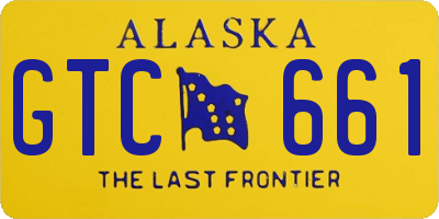 AK license plate GTC661