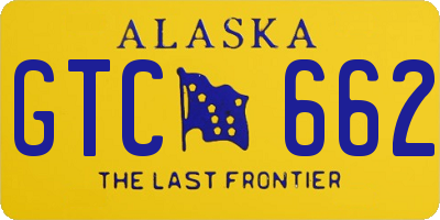 AK license plate GTC662