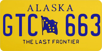 AK license plate GTC663