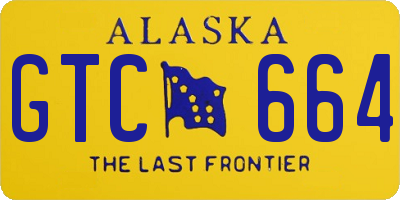 AK license plate GTC664