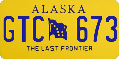 AK license plate GTC673