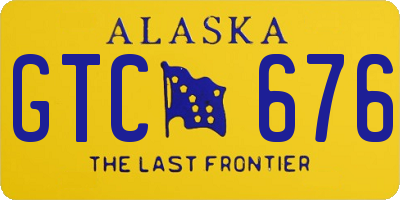 AK license plate GTC676