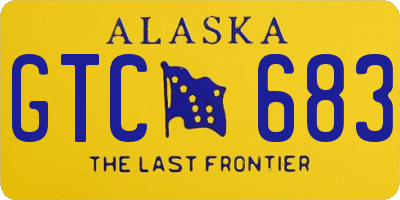 AK license plate GTC683