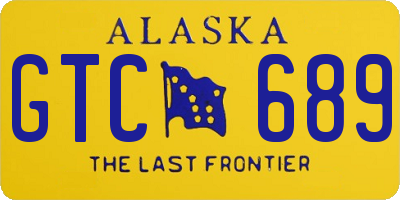 AK license plate GTC689