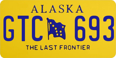 AK license plate GTC693