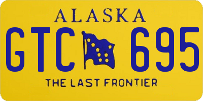 AK license plate GTC695