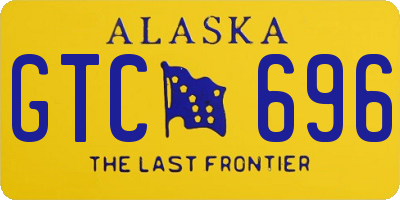 AK license plate GTC696