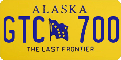 AK license plate GTC700