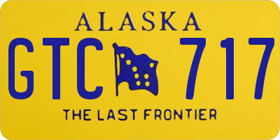 AK license plate GTC717