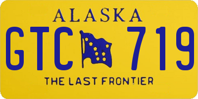 AK license plate GTC719