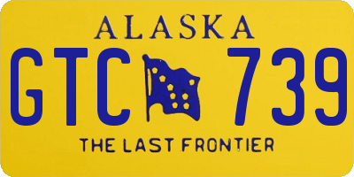 AK license plate GTC739