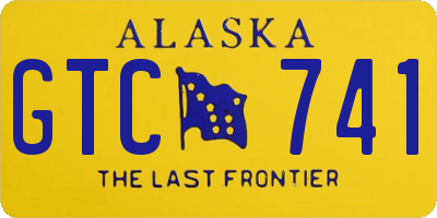 AK license plate GTC741