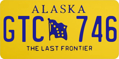 AK license plate GTC746