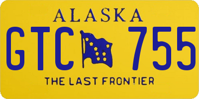 AK license plate GTC755