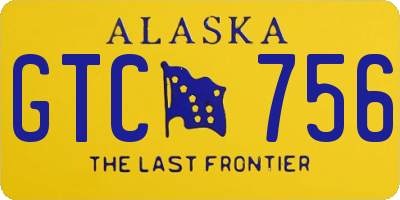 AK license plate GTC756