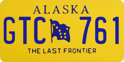 AK license plate GTC761