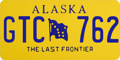 AK license plate GTC762