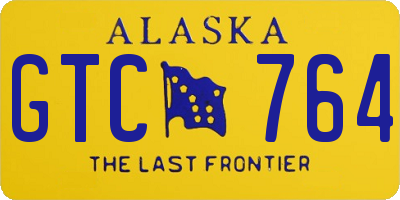 AK license plate GTC764