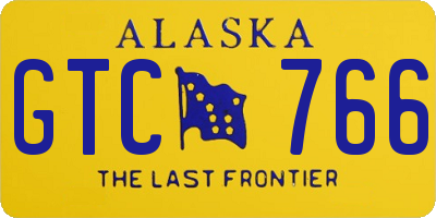 AK license plate GTC766