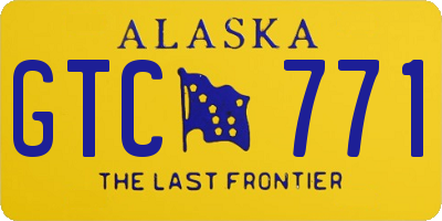 AK license plate GTC771