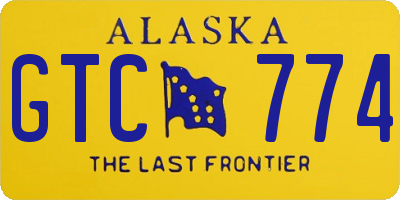 AK license plate GTC774