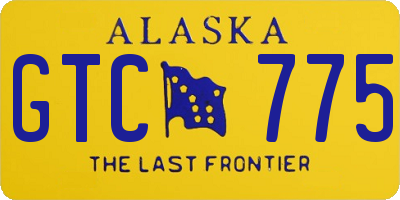 AK license plate GTC775