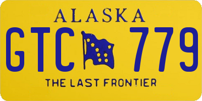 AK license plate GTC779