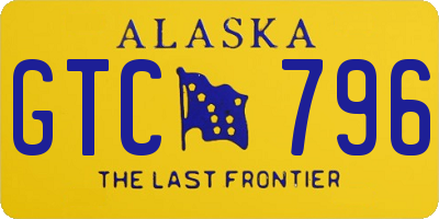 AK license plate GTC796