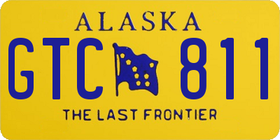 AK license plate GTC811