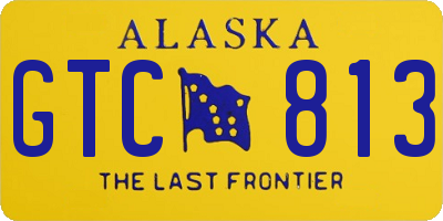 AK license plate GTC813