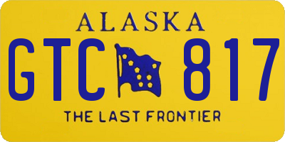 AK license plate GTC817