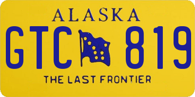 AK license plate GTC819