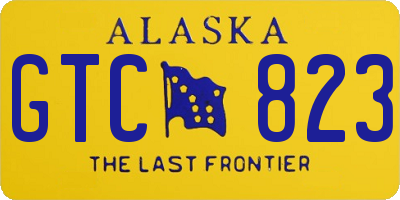 AK license plate GTC823