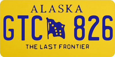 AK license plate GTC826