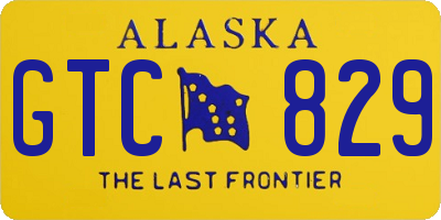 AK license plate GTC829