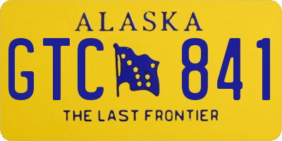 AK license plate GTC841