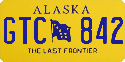 AK license plate GTC842