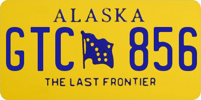 AK license plate GTC856